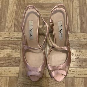 Nina Champagne Rose Heels